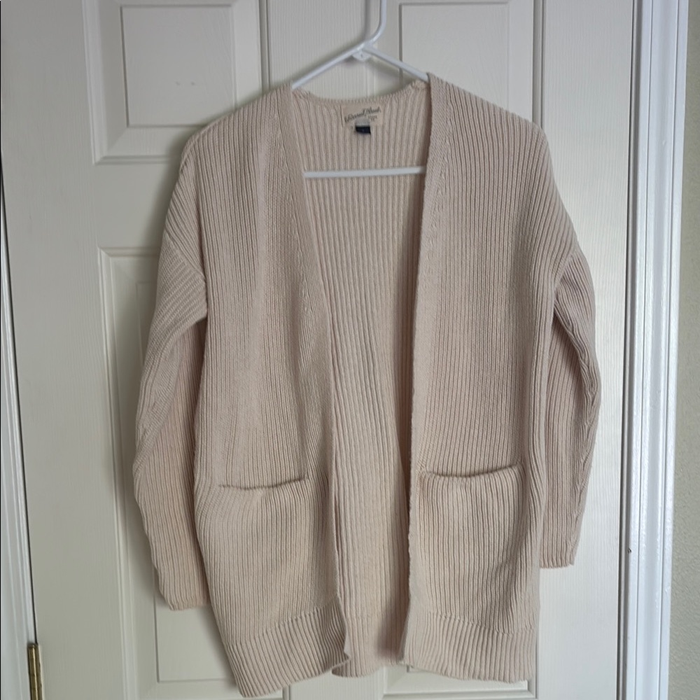 Women's Cream Sweater Cardigan